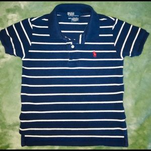 Boys 2T Polo by Ralph Lauren Blue/white striped
